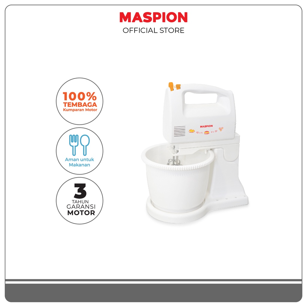 Maspion Stand Mixer Kapasitas 2 Liter MT-1140