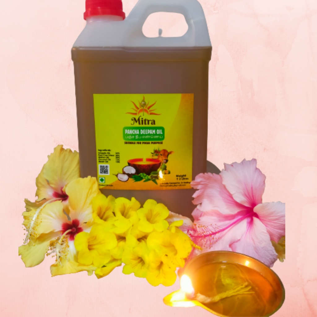 Mitra Pancha Deepam Oil | Pooja oil | Prayer oil 3 Litre | Shopee Singapore