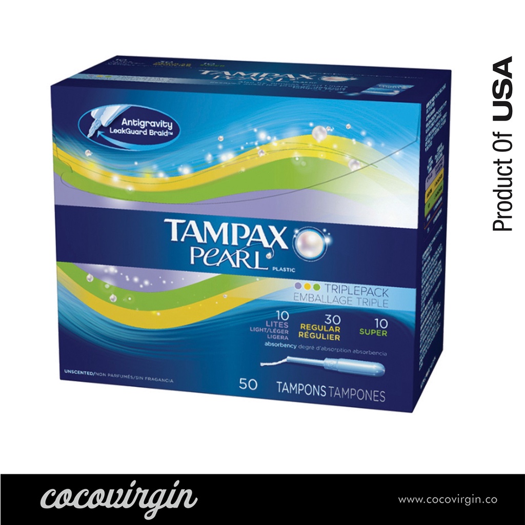 Tampax Pearl Plastic Assorted Tampons Jumbo Pack 47pcs Shopee Singapore