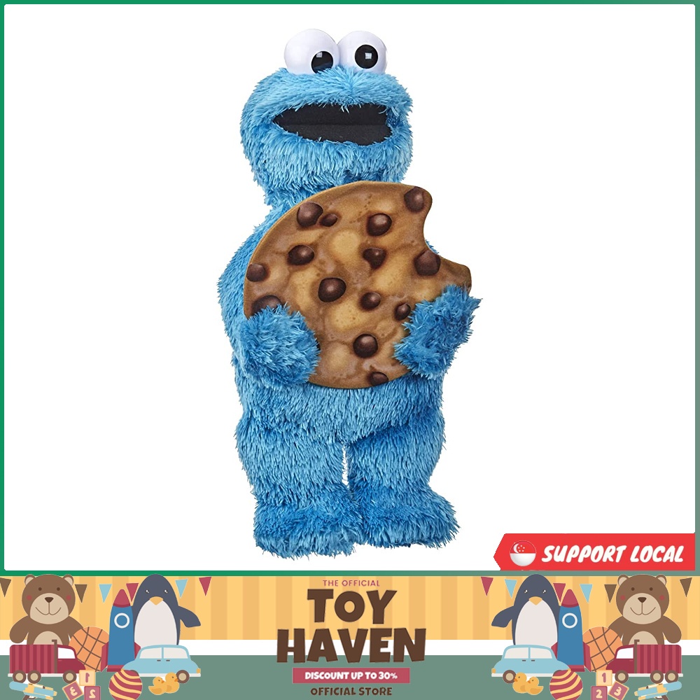 sgstock] Sesame Street Peekaboo Cookie Monster Talking 13-Inch