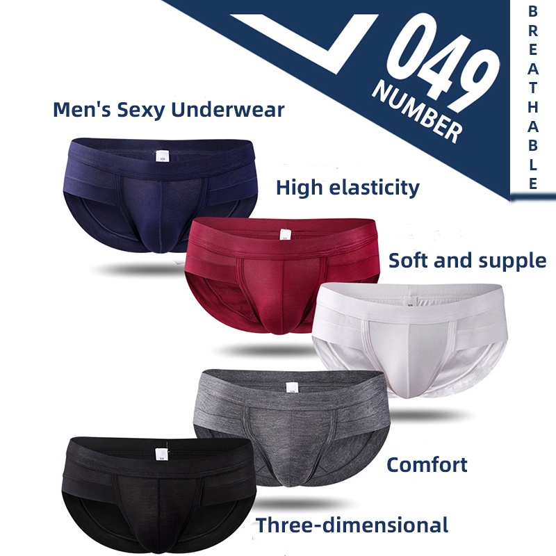 3/PCS Men's Sexy Comfortable Breathable Underwear Briefs | Shopee Singapore