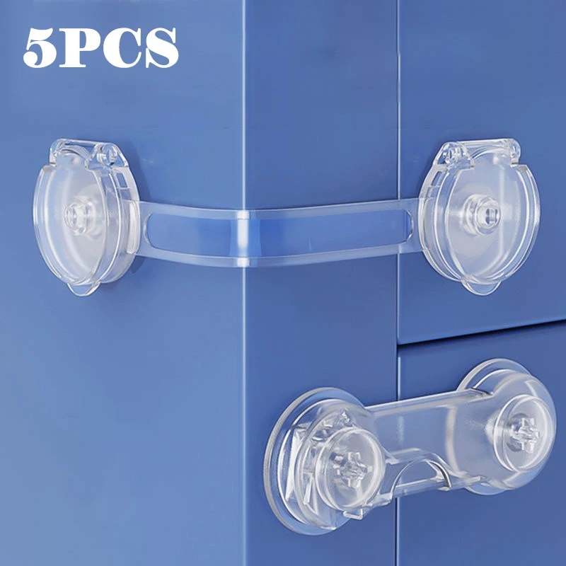 [Wholesale Price] 1/ 5PCS Baby Safety Lock Anti-Pinching Hand Cabinet ...