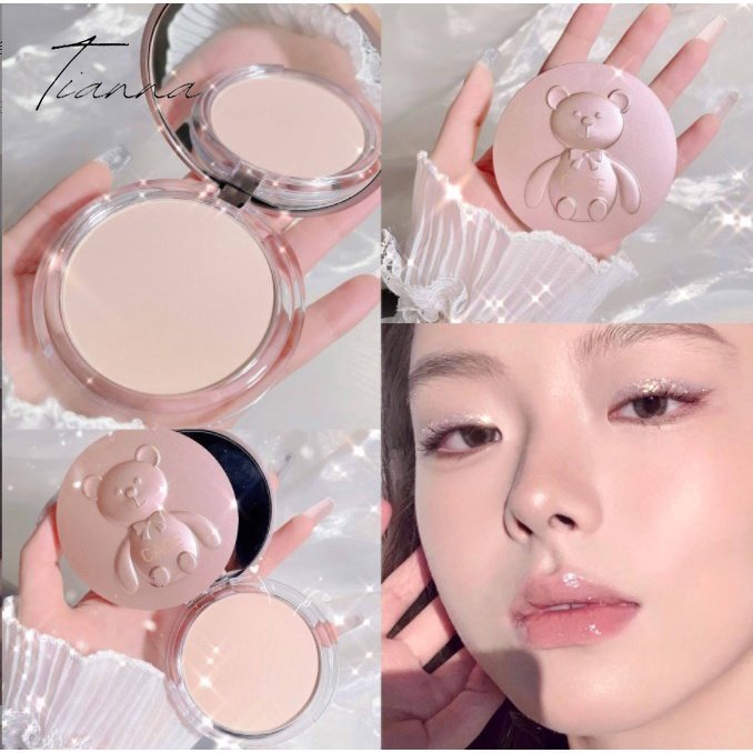 Waterproof Oil Control Matte Poreless Face Concealer Powder Compact
