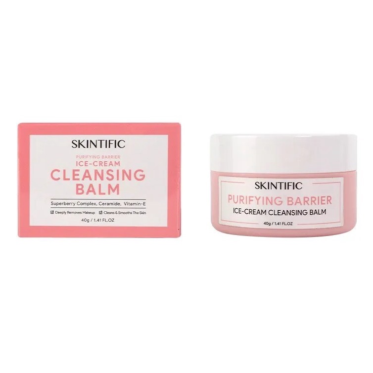 Skintific - Purifying Barrier Ice Cream Cleansing Balm 40G | Shopee ...