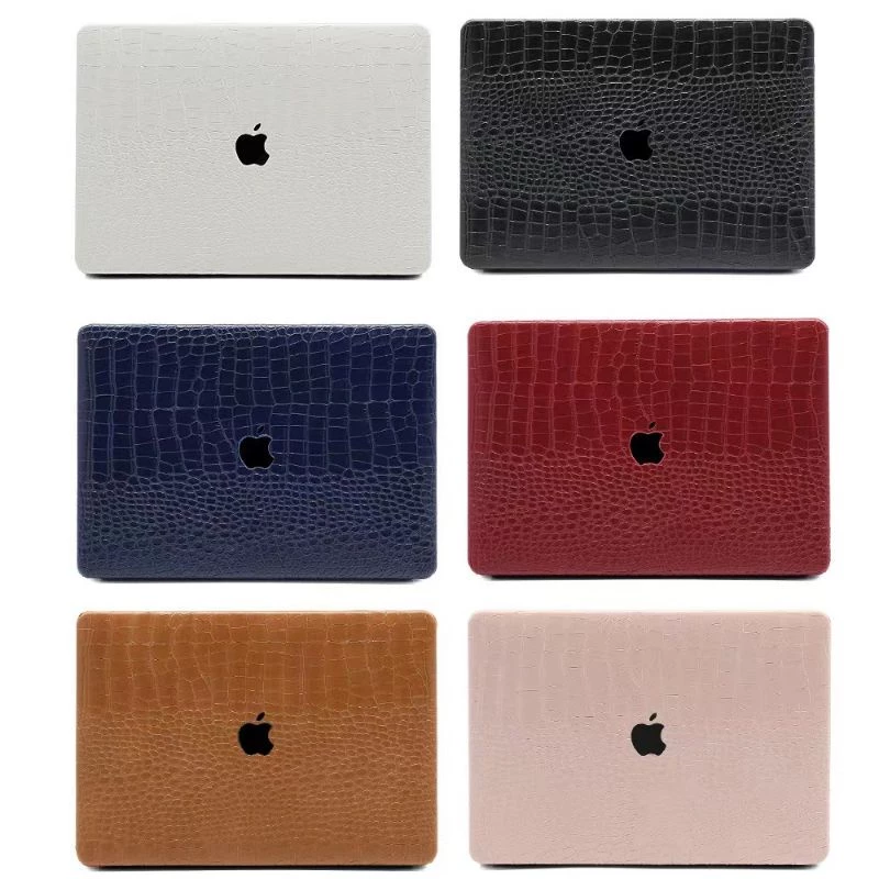 Hard Case MacBook Air M4 M1 M2 Pro 13 Inc Retina Casing Premium Crocodile Leather Pattern - Gambar 4