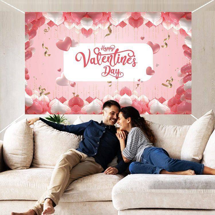Kira Valentines Day theme party decoration backdrop banner photo ...