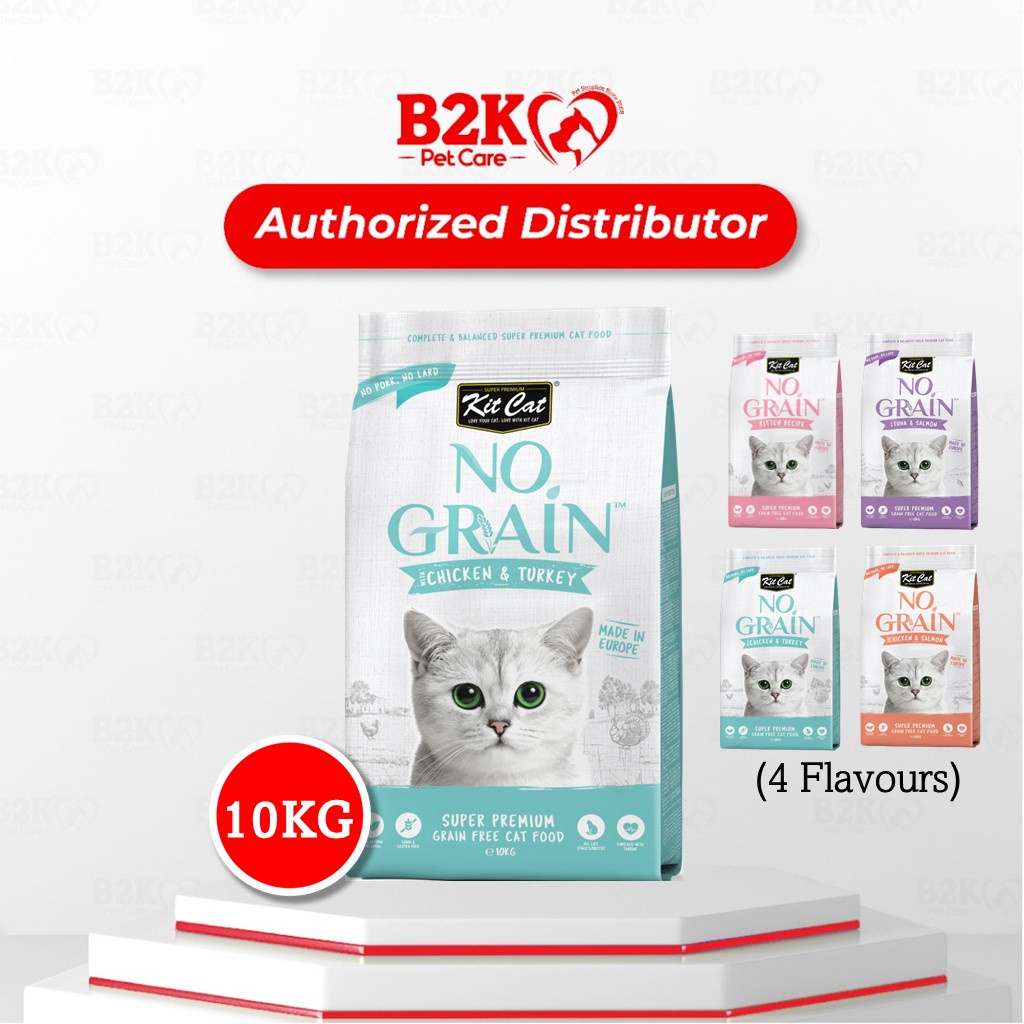 Kit Cat No Grain Dry Cat Food (10kg) Complete & Balanced Diet