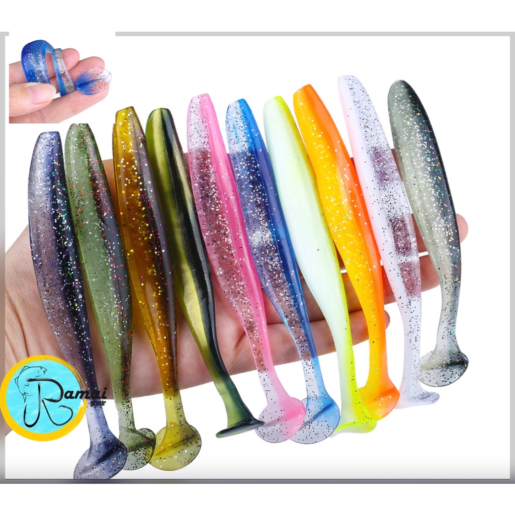 UMPAN IKAN SILICON SOFT LURE TIDAK MUDAH PUTUS 7CM BERAT 2g UMPAN KARET LEMBUT SOFT BAIT 1pcs Model 2 warna