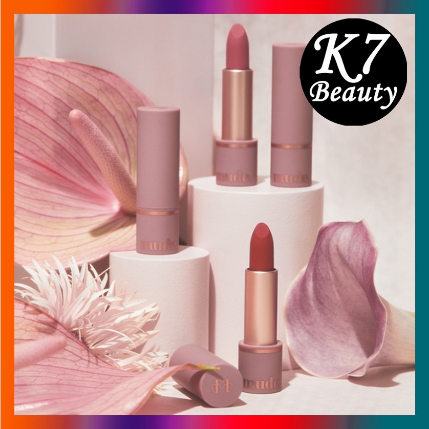 [MUDE] Super Sale !! INSPIRE MATTE LIPSTICK 4 COLORS 3.5g (Expiration