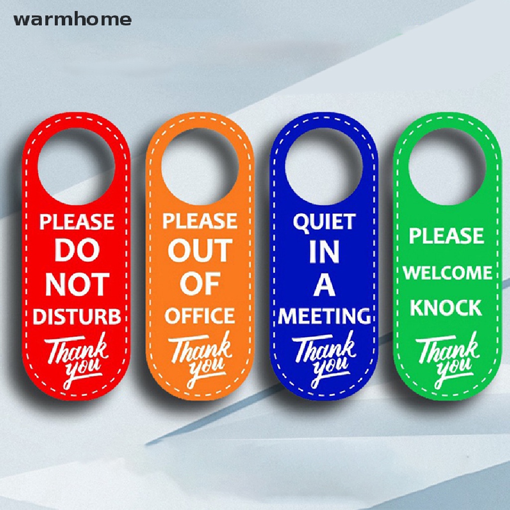 warmhome Door Sign Hanger Tags Cleaning Label Do Not Disturb Signs ...