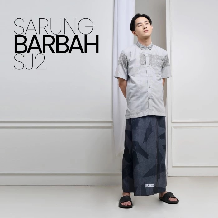 Palestine's Latest Rabbani Sarong Model 2023 BARBAH Original Gray Color ...