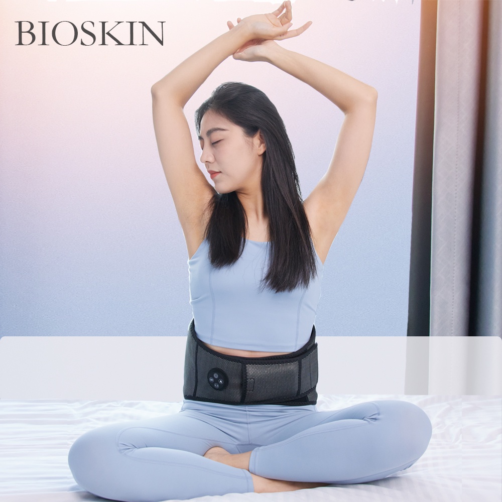 BIOSKIN Smart Waist Air Massage Belt Heating Vibration Electric massager  Body Muscle Relax Back Pain Relief