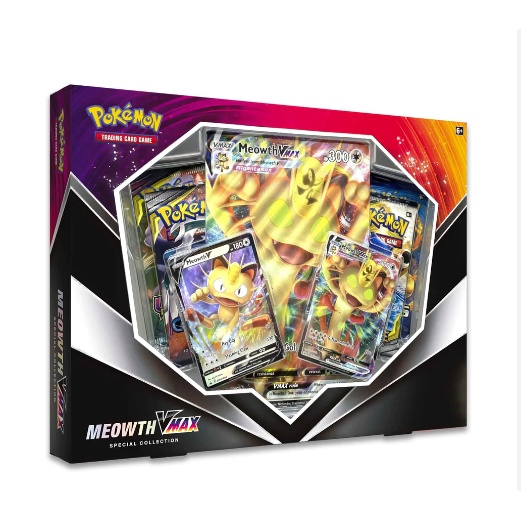 Pokemon TCG Card Box: Meowth Vmax Special Collection | Shopee Singapore