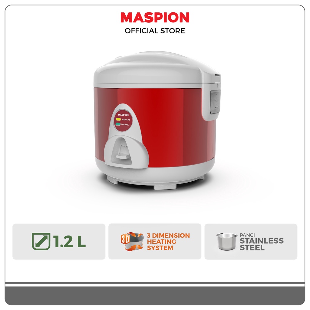 Maspion Rice Cooker Magic Com 1.2 Liter MRJ-109 MS