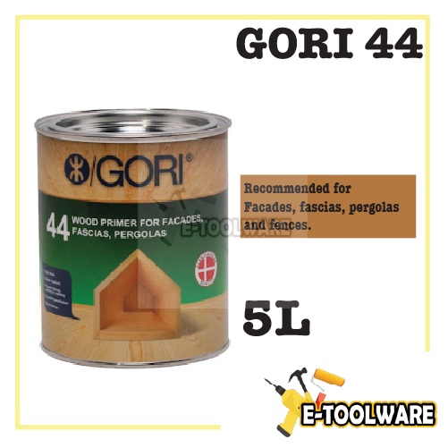 GORI 44 5L - Wood Primer for Facades, Fascias, Pergolas (Sealer, 1st ...