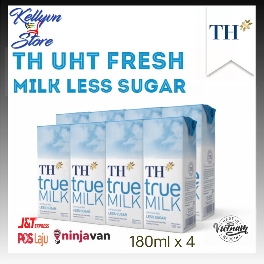 TH true MILK Sweetened/Less Sugar UHT Fresh Milk/ TH true MILK 糖/低糖UHT