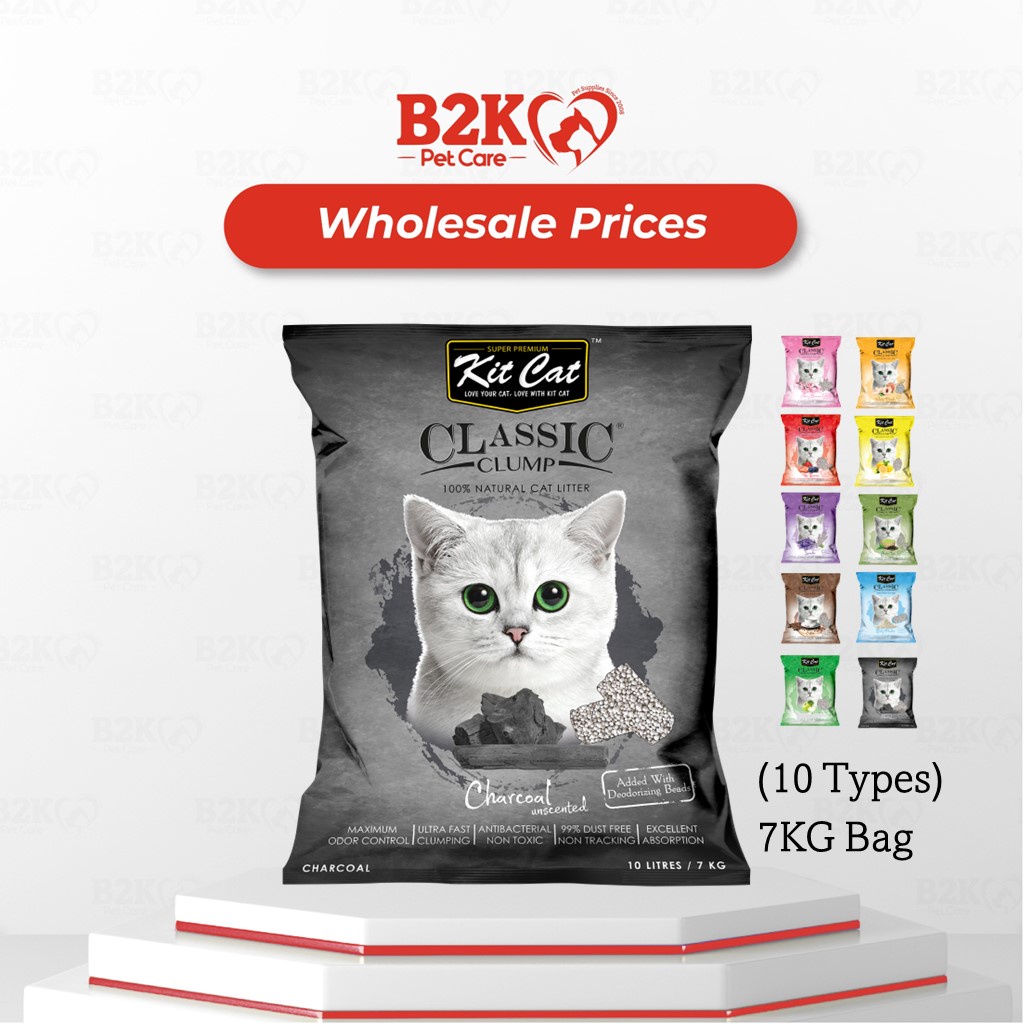 Kit Cat Classic Clump Natural Cat Litter 10L/7kg (6 packs