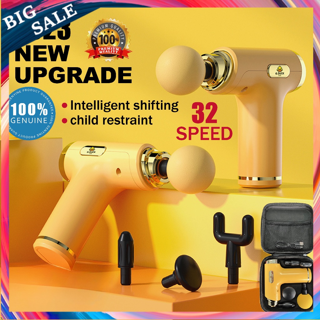 Professional Massage Gun/Sport Massage Machine 32Speed 4Head MassageGun
