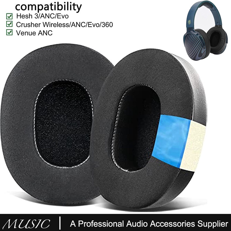 Upgraded Replacement Cooling Gel Earpads For Skullcandy Hesh Anc Evo Crusher Wireless Anc