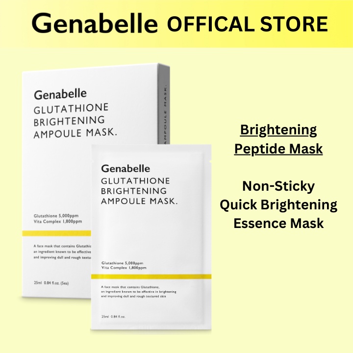 Genabelle Glutathione Brightening Ampoule Mask Pack Shopee Singapore