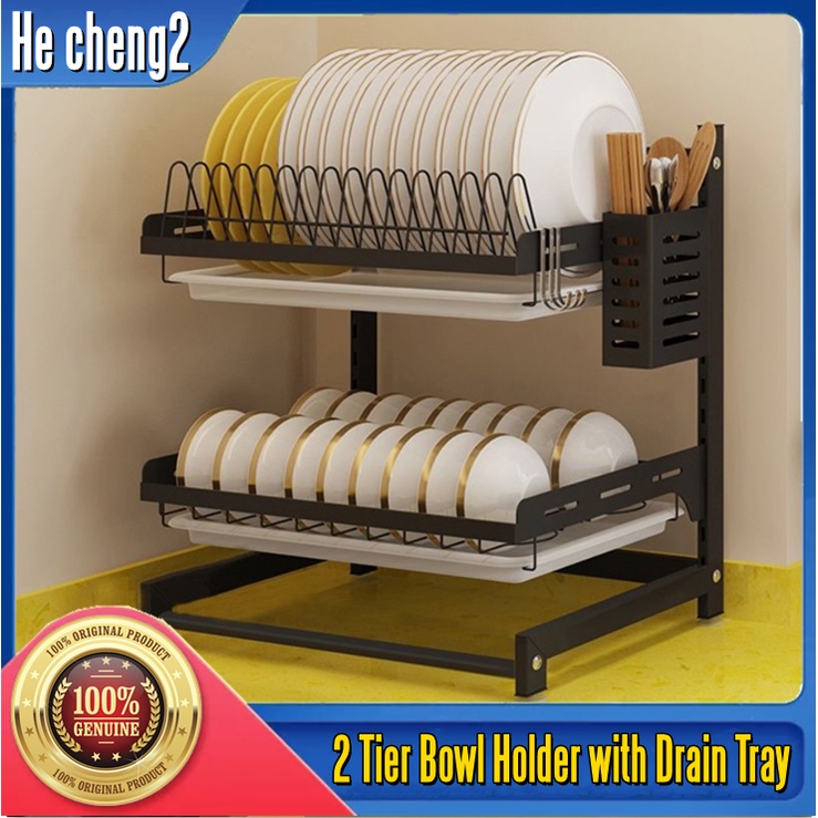 【SG STOCK】2 Layer Kitchen Sink Shelf Sink Dish Rack Kitchen Storage ...