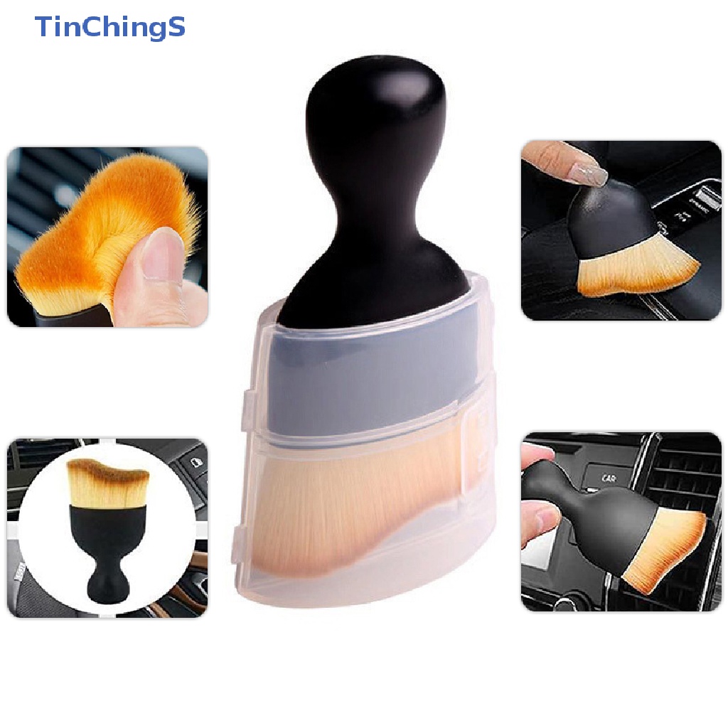 [TinChingS] Car Interior Cleaning Brush with Cover Car Detailing Soft