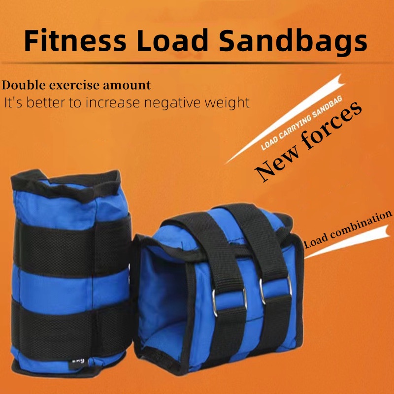 4kg(2kg*2)Adjustable Fitness Leg Ankle Weights Sand bag Wrist Arm Leg ...