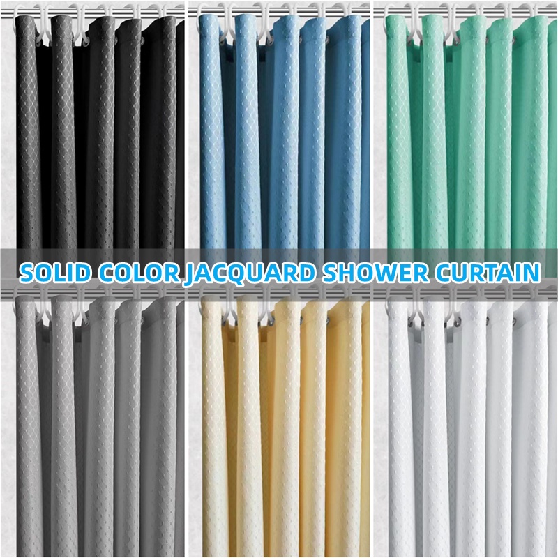 Bathroom Shower Curtain Cloth PerforationFree Waterproof Hanging