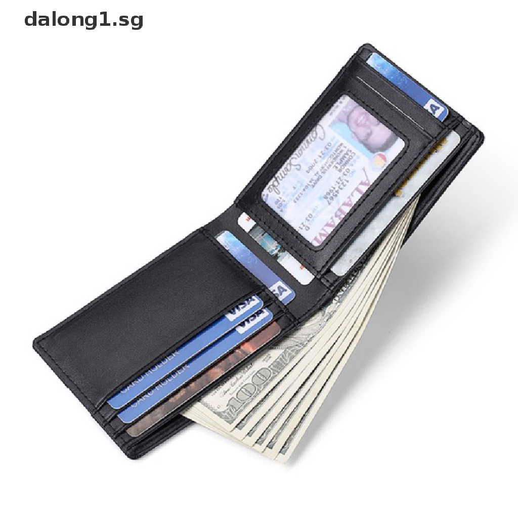 [dalong1] RFID Blocking Men's Credit Card Holder Genuine Leather Wallet