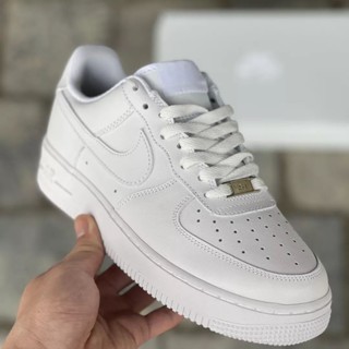 Buy Nike Mens Air Force 1 07 LV8 DQ7658 100 White/Black - Size 15, Blue  Chill Blue Chill White, 15 at