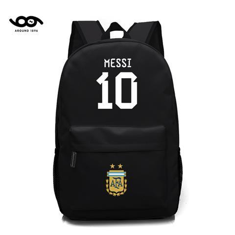 Free Shipping Messi No. 10 Backpack 45 30cm Fashion School Argentina National Team New Student Schoolbag Leisure Sports Football Waterproof Zipper Shopee Singapore