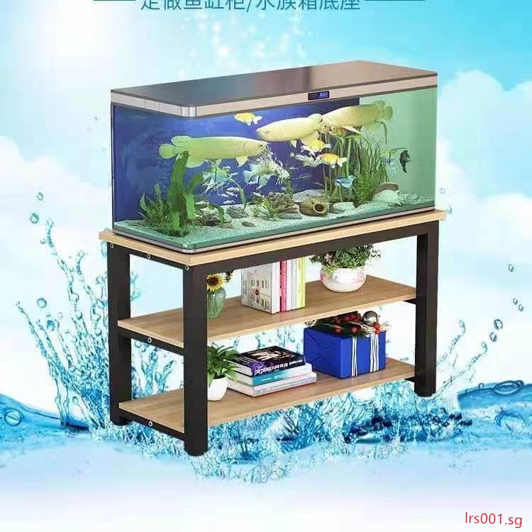 StrongNordic Solid Wood Wrought Iron Fish Tank Rack Turtle Tank Rack ...