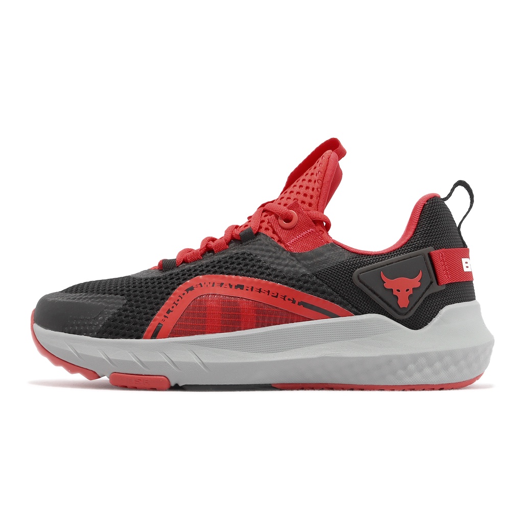 Mens black and on sale red under armour shoes