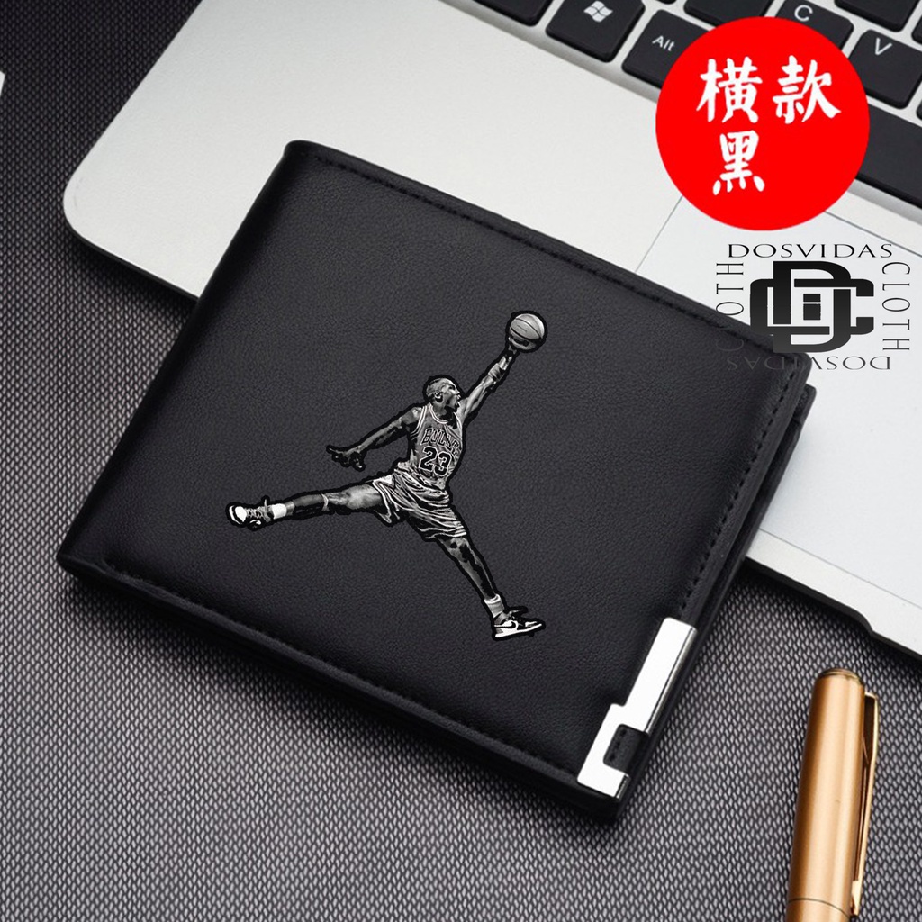 Jordan Folding Men's Wallet Leather Wallet Men Fashion Letter Wallet
