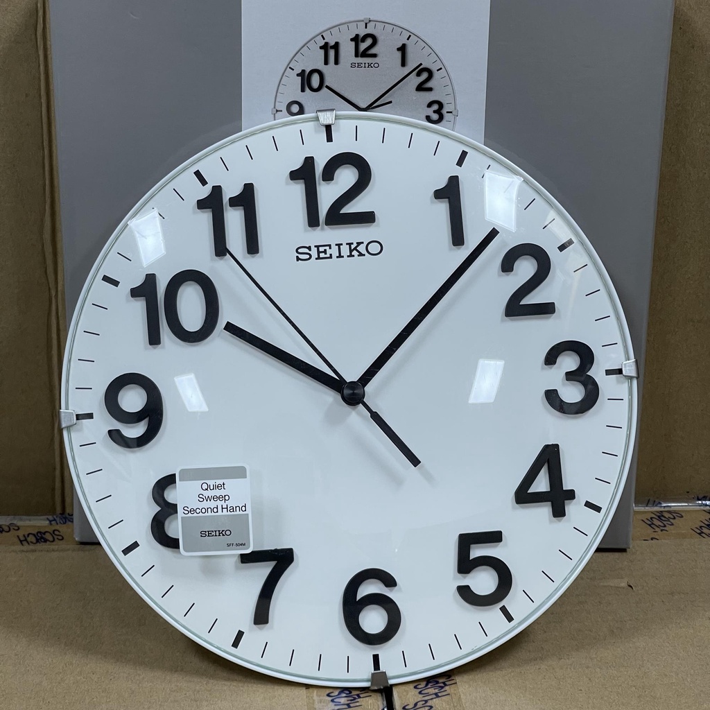 [Original] Seiko QXA656W Quiet Second Hand Wall Clock Shopee Singapore