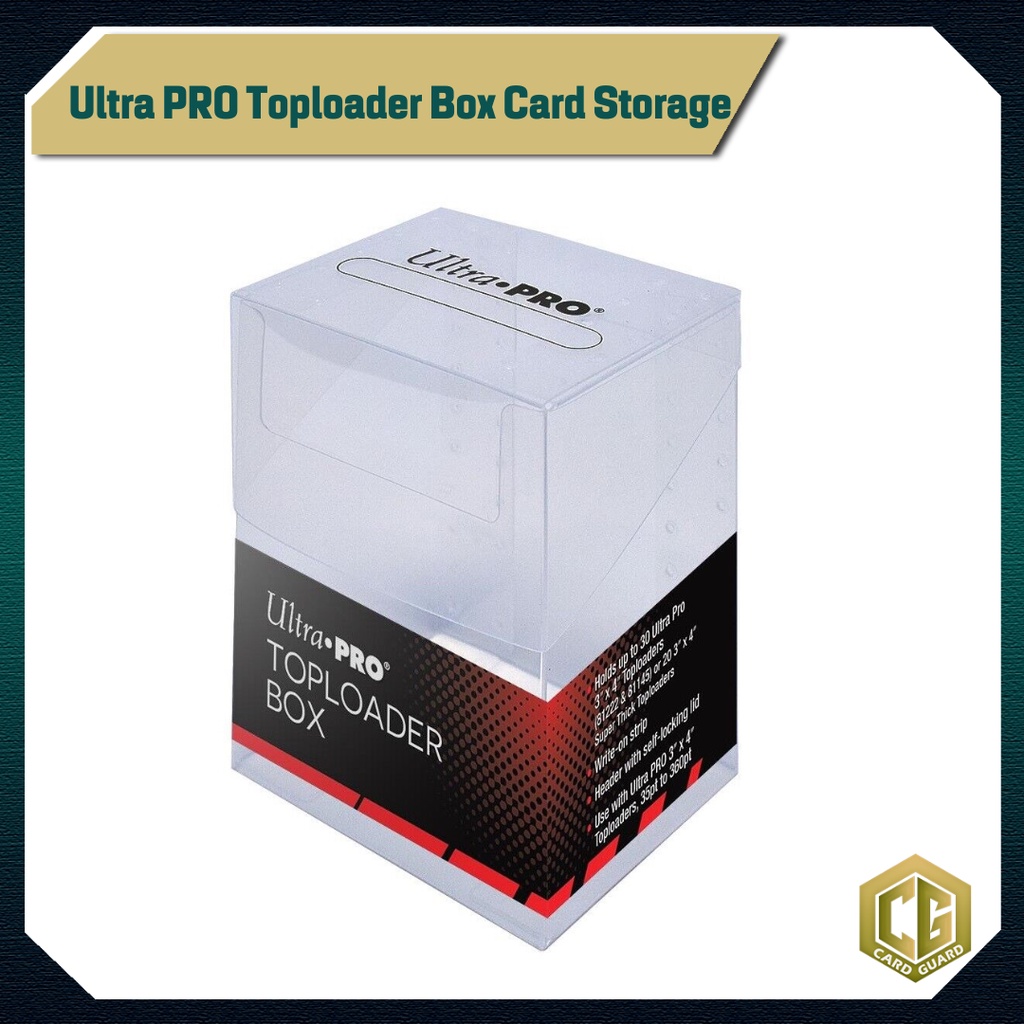 [Card Guard] ULTRA PRO TOPLOADER BOX Card In Top Load Can Fit Up To 40 ...