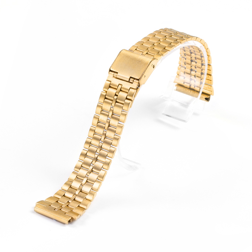 Metal Watch Band Vintage Steel Wristbnd for Casio SGW400 F91W F84 F105