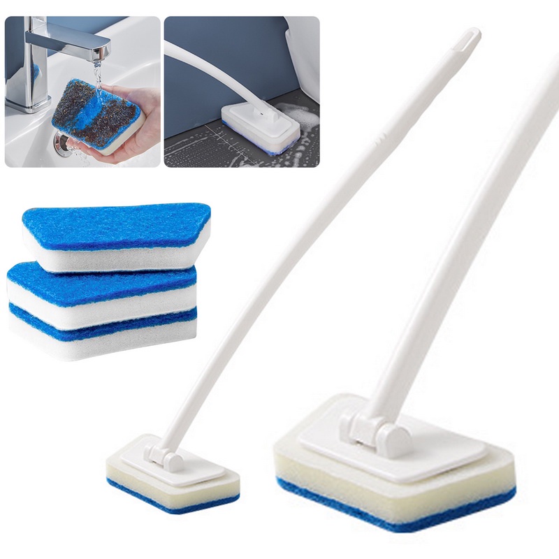 MultiFunctional Bathroom Wall Brush Long Handle Removable Household