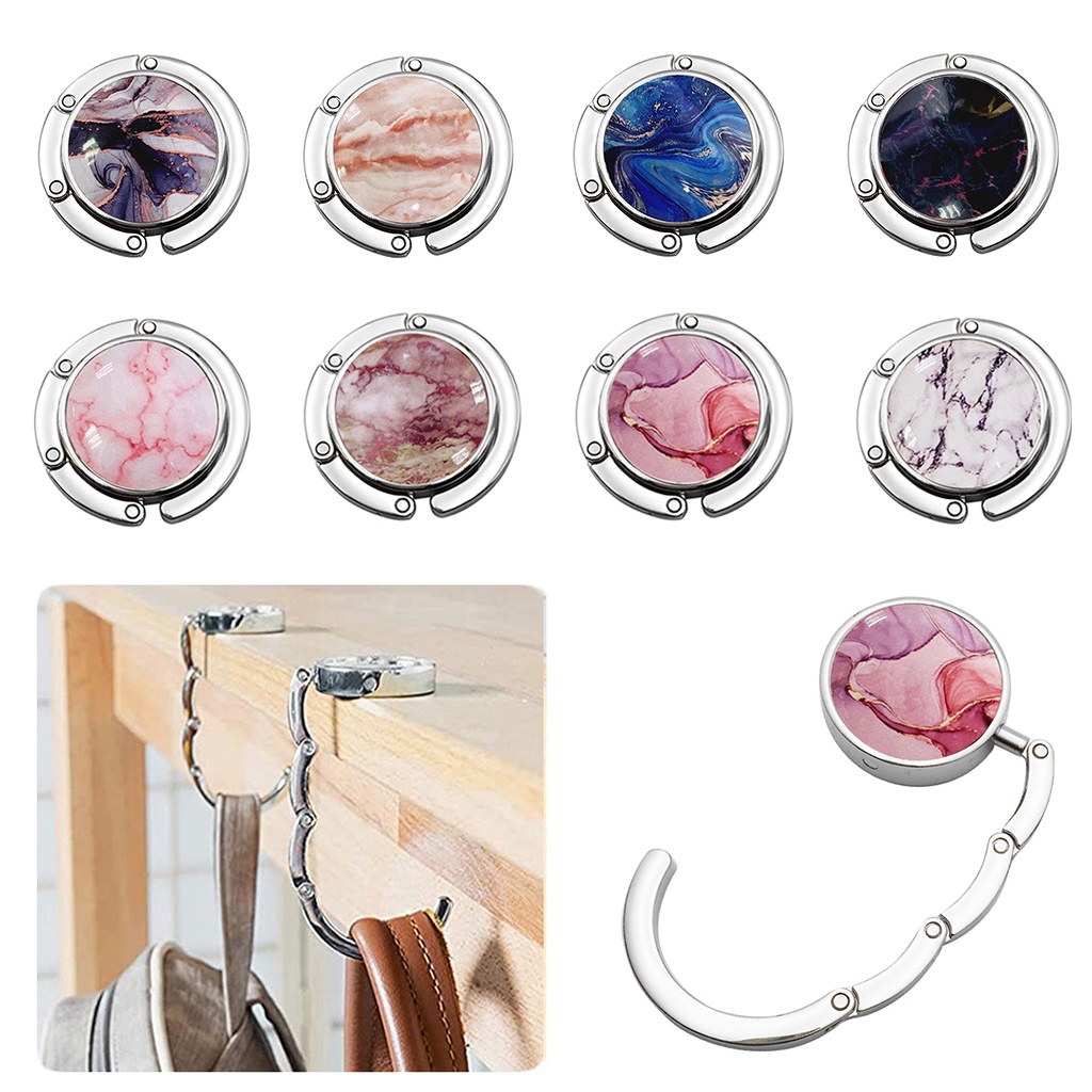 Foldable Purse Hook Handbag Hanger Folding Instant Bag Holder Portable ...