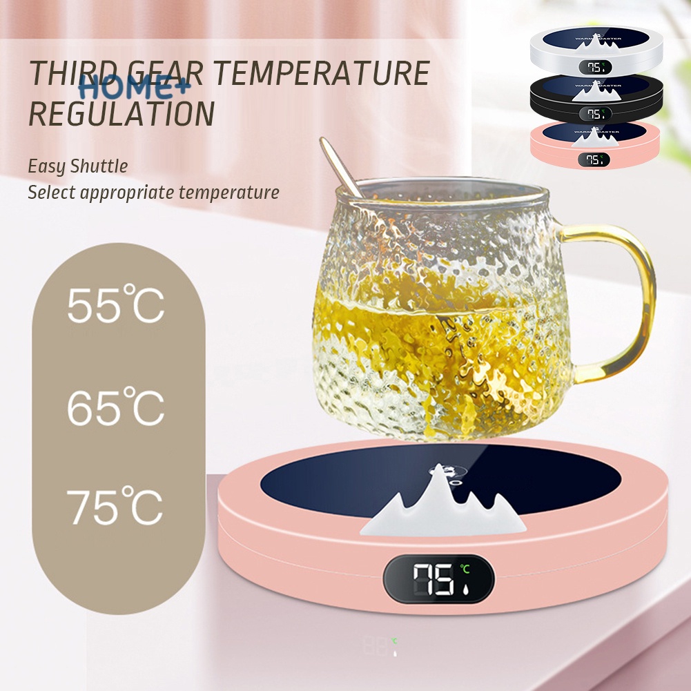 USB Electric Cup Warmer Digital Display Heating Cup Pad for Glass Cup Shopee Singapore
