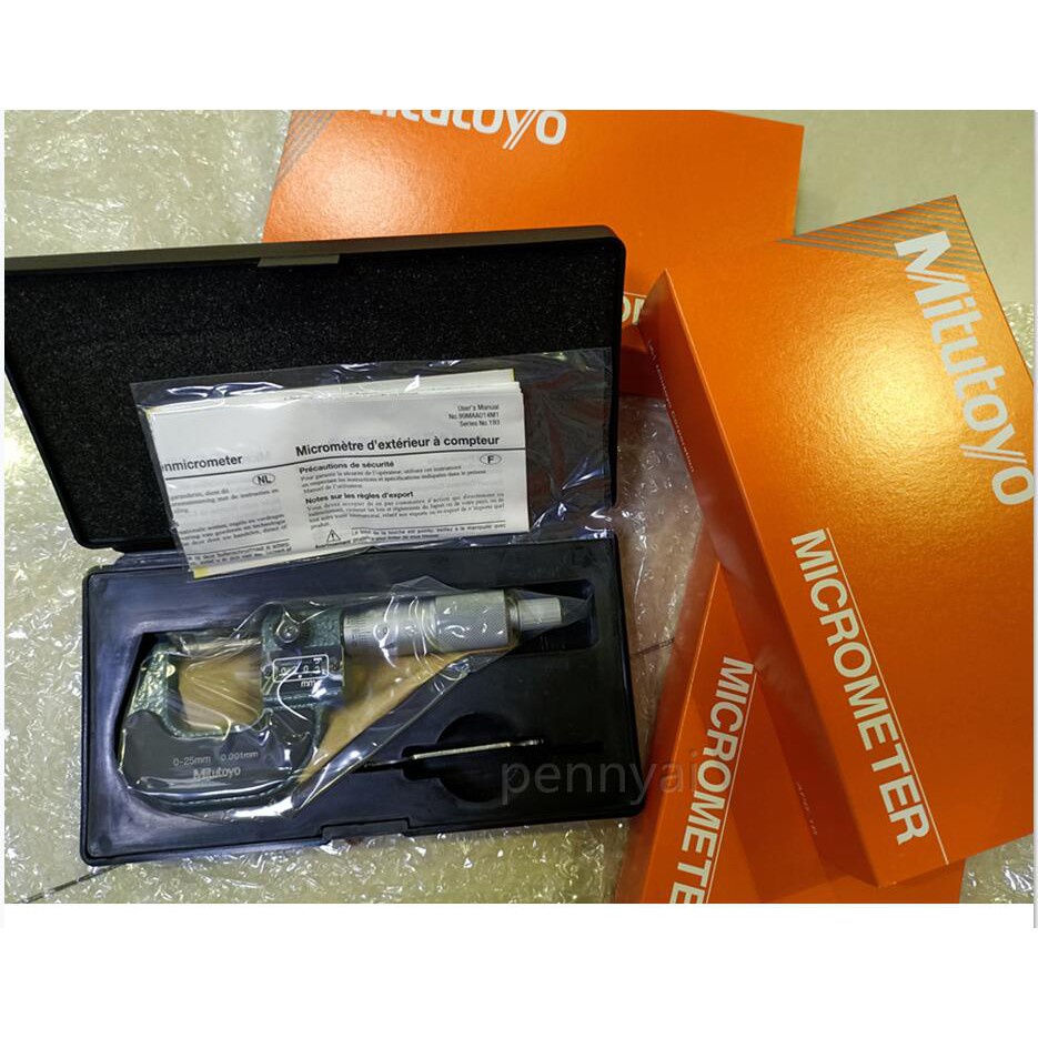 MITUTOYO Digital outside micrometer/micrometer 025mm 0.001mm 193111
