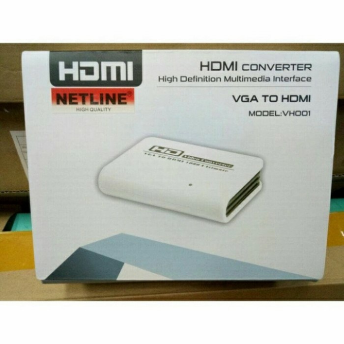 Vga To Hdmi Converter + Netline Adapter | Shopee Singapore