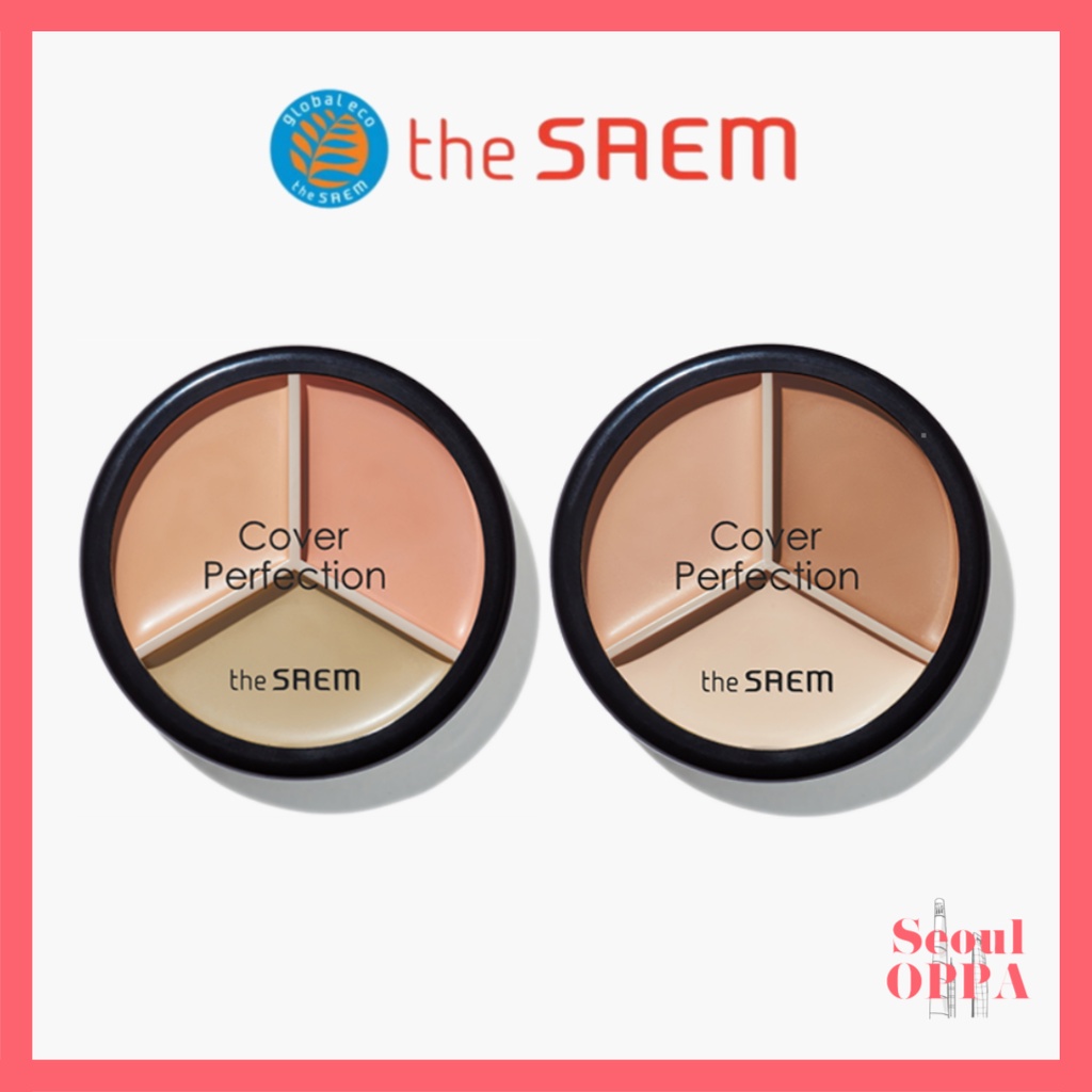 [the SAEM] Cover Perfection Triple Pot Concealer 2Types Correcting