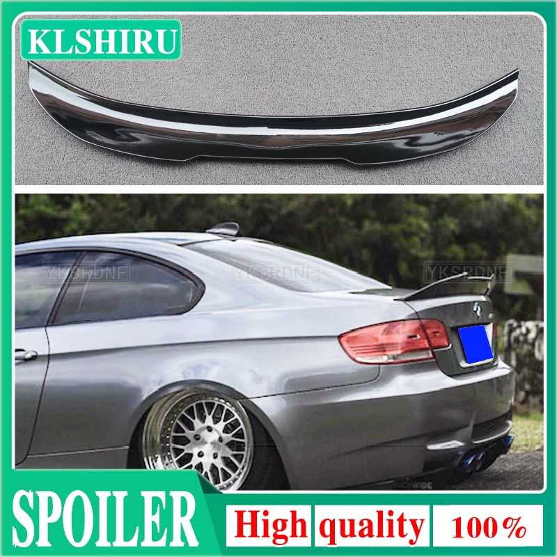 PSM Style Carbon Fiber Rear Roof Spoiler Trunk Lip Boot Wing For BMW
