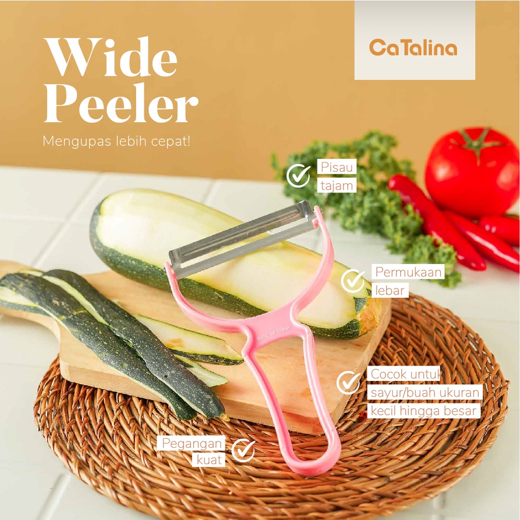 Peeler Pengupas Sayur Buah Ukuran Besar - Gambar 2