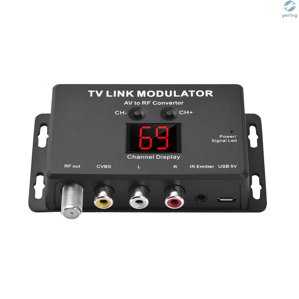 YOSG TM80 TV LINK Modulator AV to RF Converter Shopee Singapore