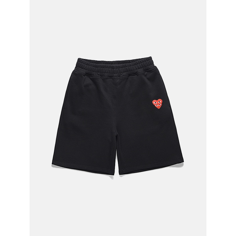 PLAY COMME DES GARCONS REI KAWAKUBO SHORTS CDG DOUBLE OVERLAP LOVE ...