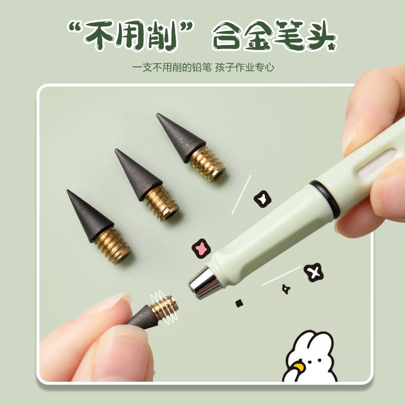Free Refill Pensil Tanpa Rautan HB 500K Karakter - Gambar 2