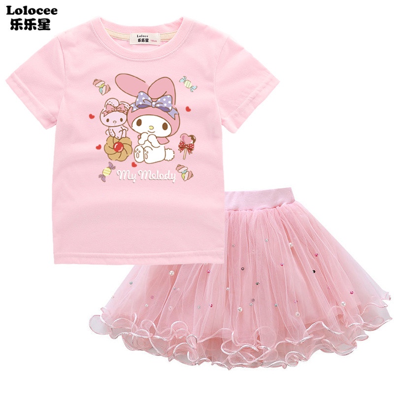 My Melody Birthday Baby Girl Tutu Dress Set Little Girl Party Dress ...