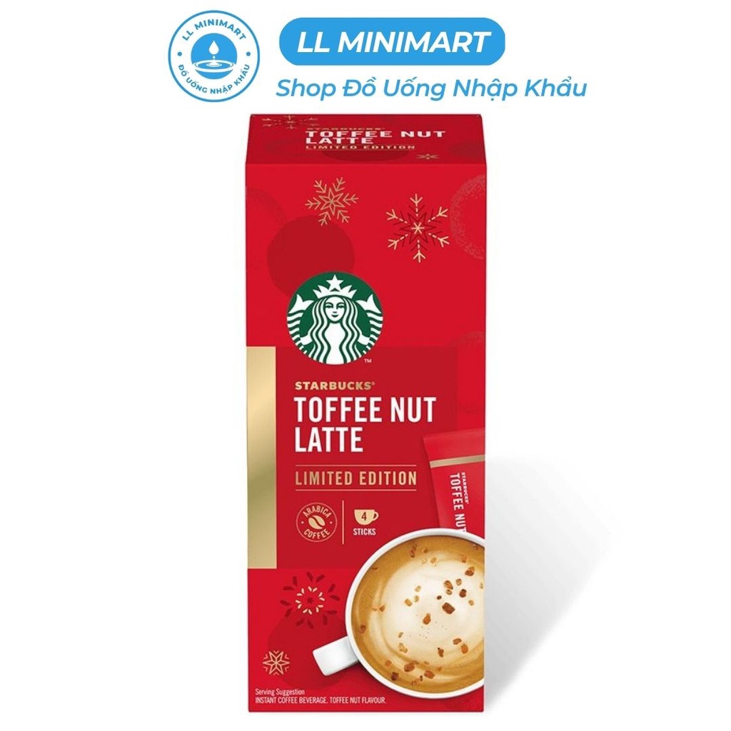Starbucks Toffee Nut Latte Instant Coffee Box Of 4 Packs x 23G Shopee